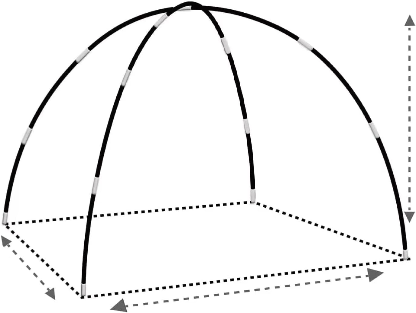 Child Tent Poles - Durable Replacement for Indoor & Outdoor Play Tents