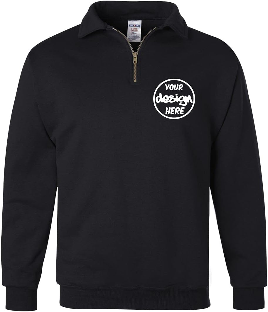 INK STITCH Custom Logo Quarter Zip Sweatshirt