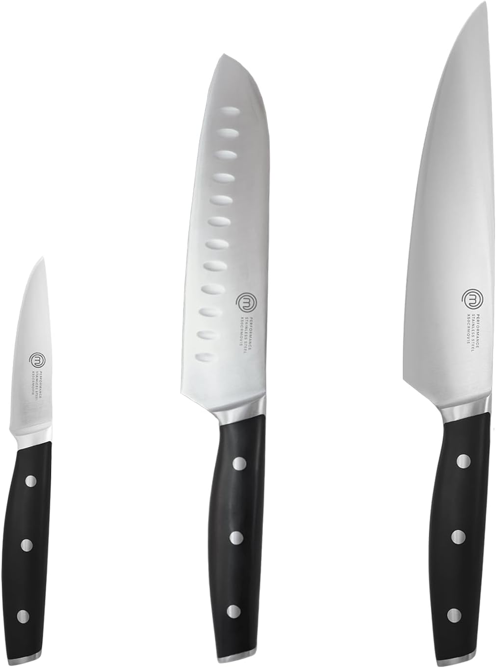 MasterChef Professional Quality Kitchen Knife Set of 3 Essential Tools