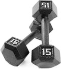 CAP Barbell Cast Iron Hex Dumbbell Pairs - Durable, Versatile Weights