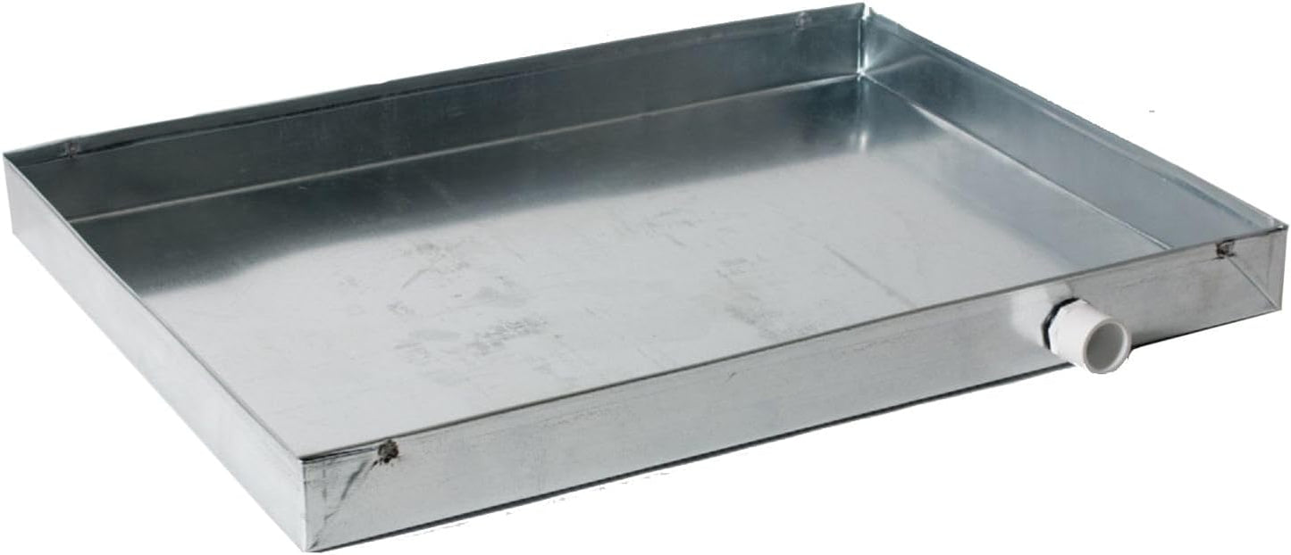 Heavy-Duty Galvanized Steel Drain Pan for HVAC Systems