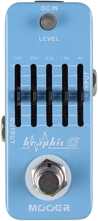 MOOER Micro EQ Equalizer Pedal: Compact Graphic EQ for Guitar