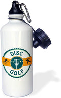 Disc Golf Silhouette Sports Water Bottle