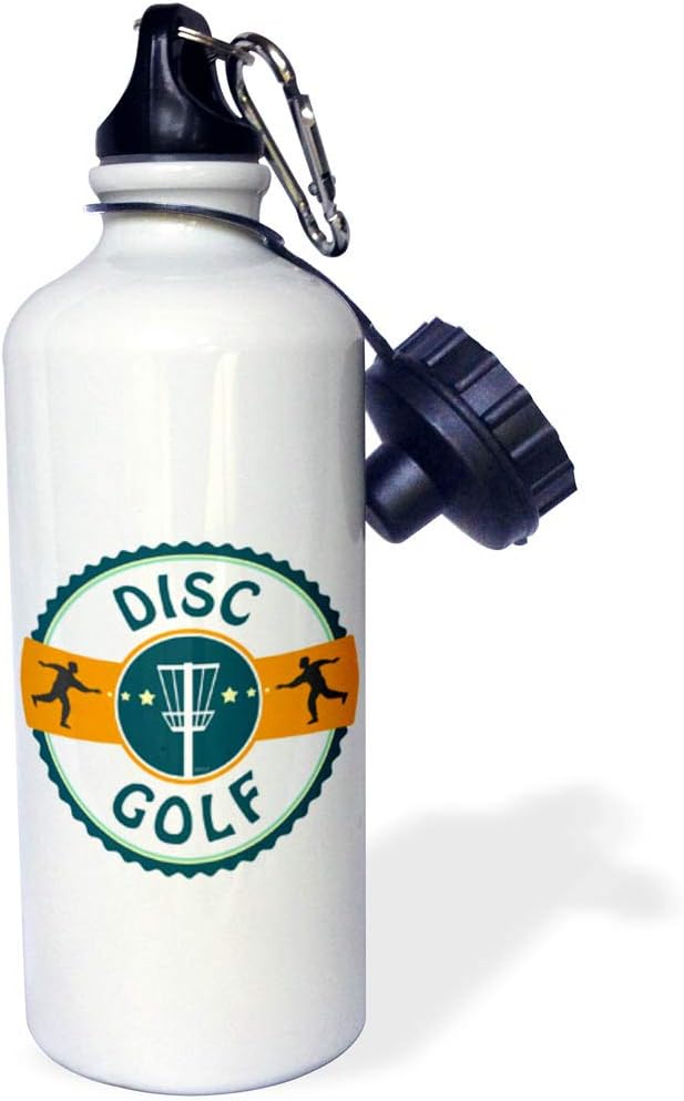Disc Golf Silhouette Sports Water Bottle
