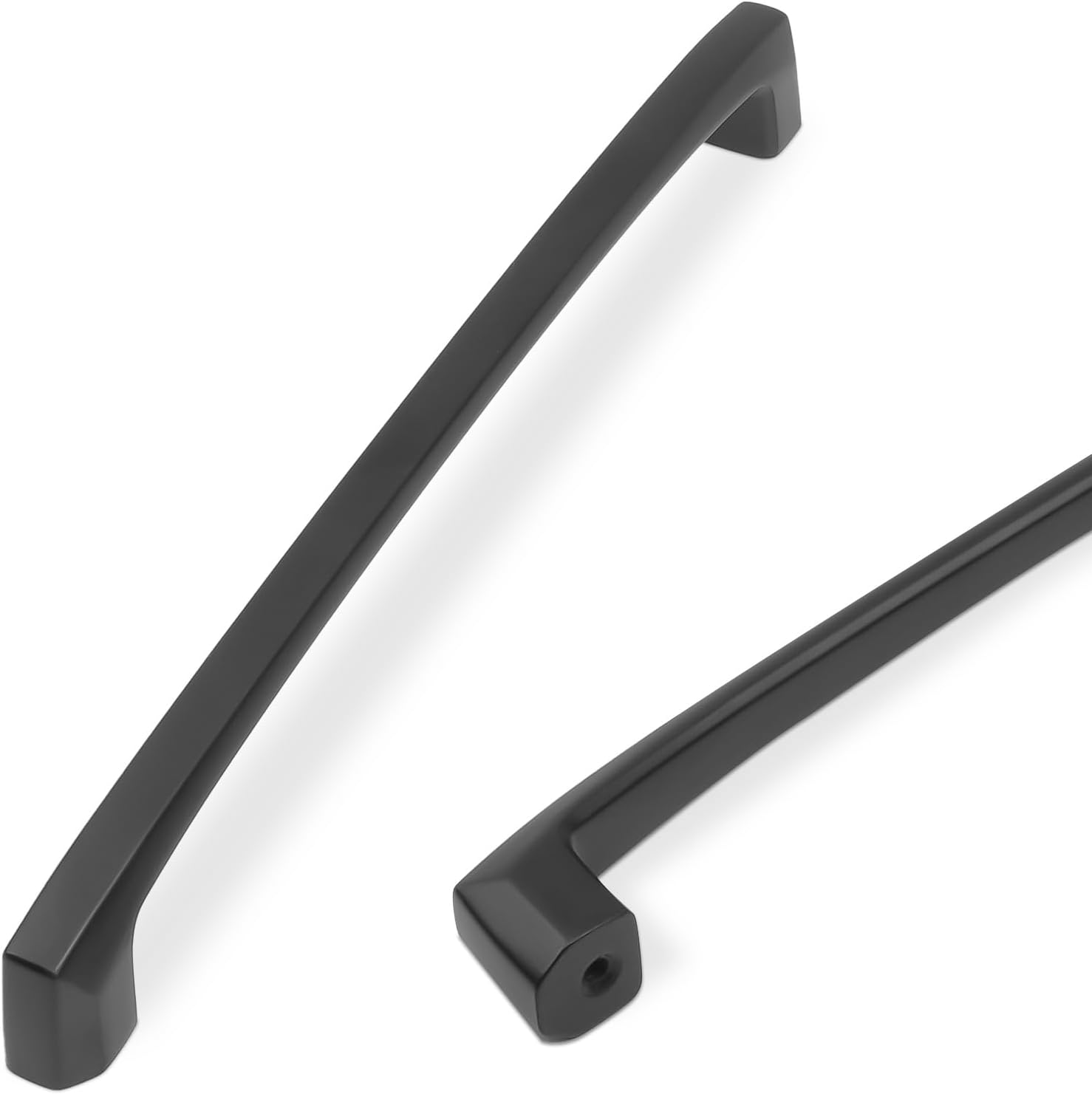 COTYKILEY 6 Pack 7.5 Inch Matte Black Kitchen Cabinet Handles