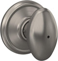 Schlage F40 SIE 619 Sienna Door Knob, Bed & Bath Privacy - Satin