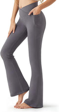 Zylioo Women's Tall Flare Leggings with Pockets for Comfort and Style
