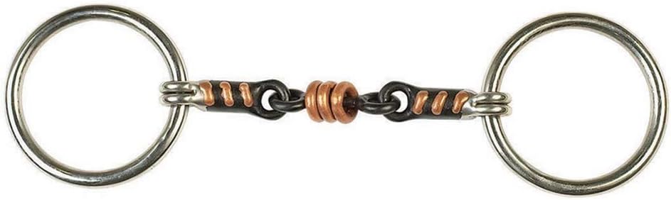 Lorina Sweet Iron Roller Link Loose Ring Snaffle for Horses