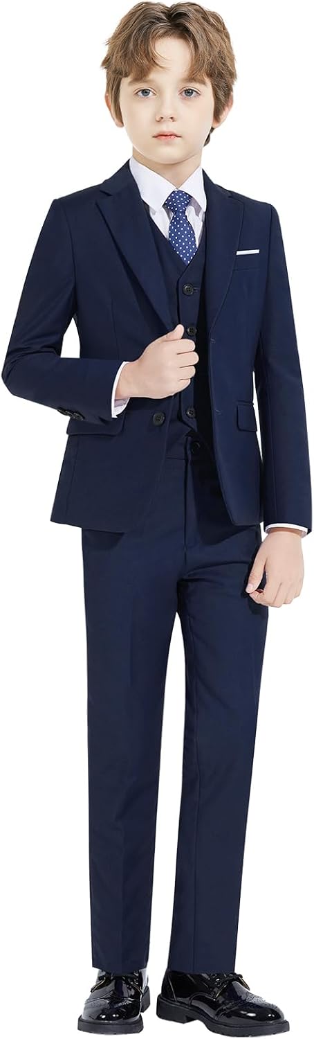 Boys Slim Fit Suits Set for Weddings and Special Occasions