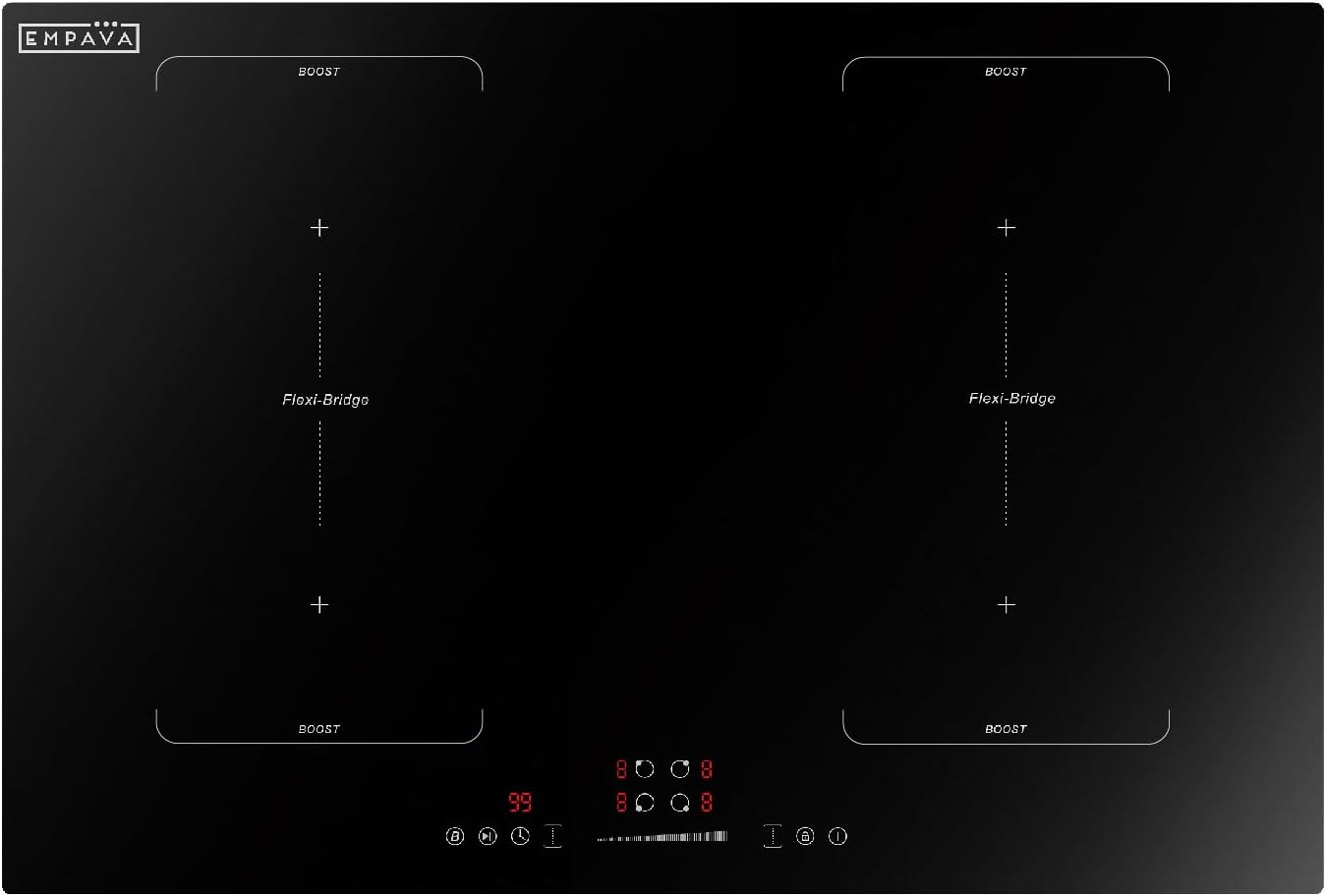 Empava 30 Inch Electric Induction Cooktop with 4 Burners