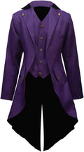 Steampunk Men's Victorian Frock Coat Jacket - Uniform Cloth Fit