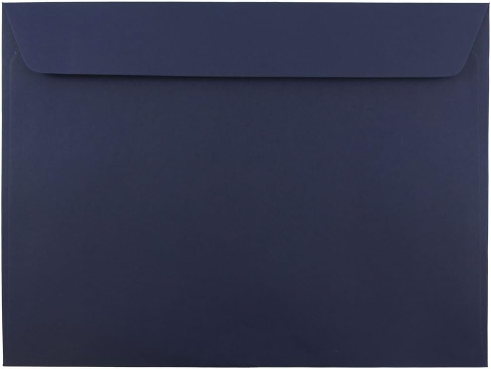JAM PAPER 9 x 12 Premium Envelopes in Navy Blue - Bulk 1000