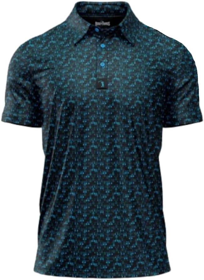 Funny Golf Polo Shirts with UPF 50 Protection for Men