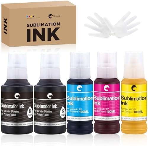 Hiipoo 580ML Sublimation Ink: Vibrant Transfers for Printers