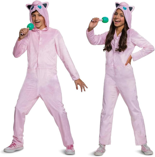 Jigglypuff Kids Costume - Official Pokemon Hooded Jumpsuit