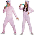 Jigglypuff Pokemon Kids Costume Hooded Jumpsuit - Soft Microphone Prop