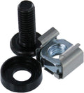 NavePoint M6 Cage Nuts and Screws for Server Shelves Cabinets - 100 Pk