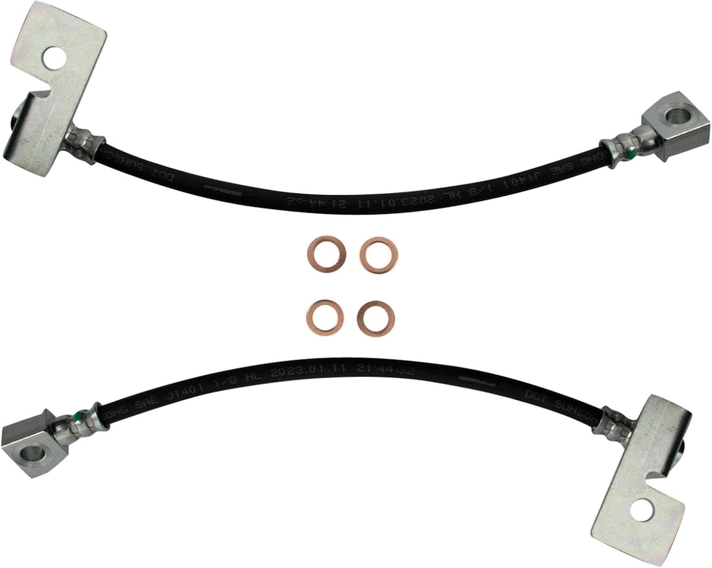 TRQ Rear Brake Hose Set for 1999-2003 Ford F-150 Models