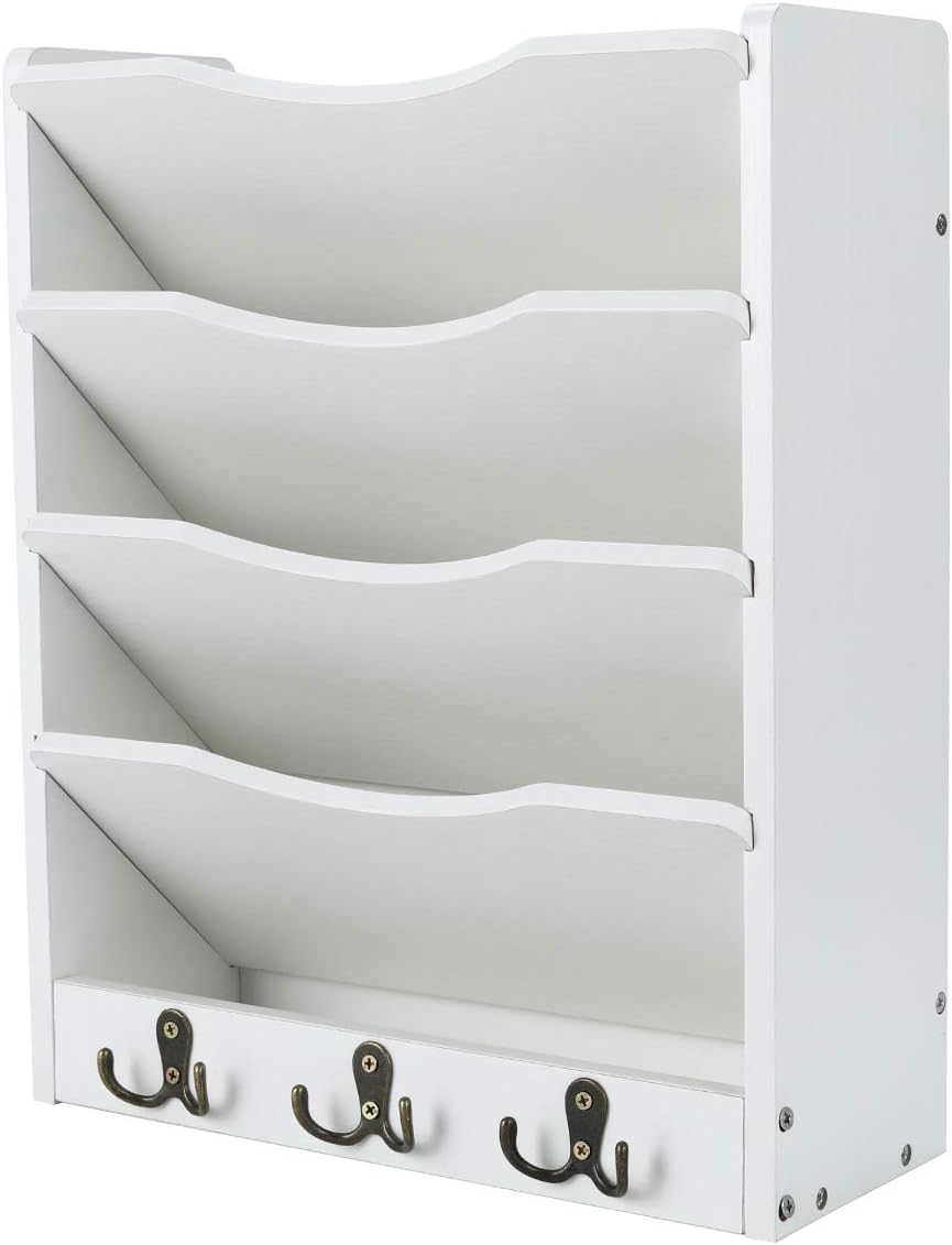 PAG 5-Tier Wall File Holder for Organized Home and Office Use
