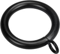 Thick Metal Curtain Rings 1.25in Inner Diameter - Sturdy 40pc Set