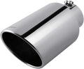 5 x 8 x 15 in Diesel Exhaust Tip for Trucks - Polished Stainless