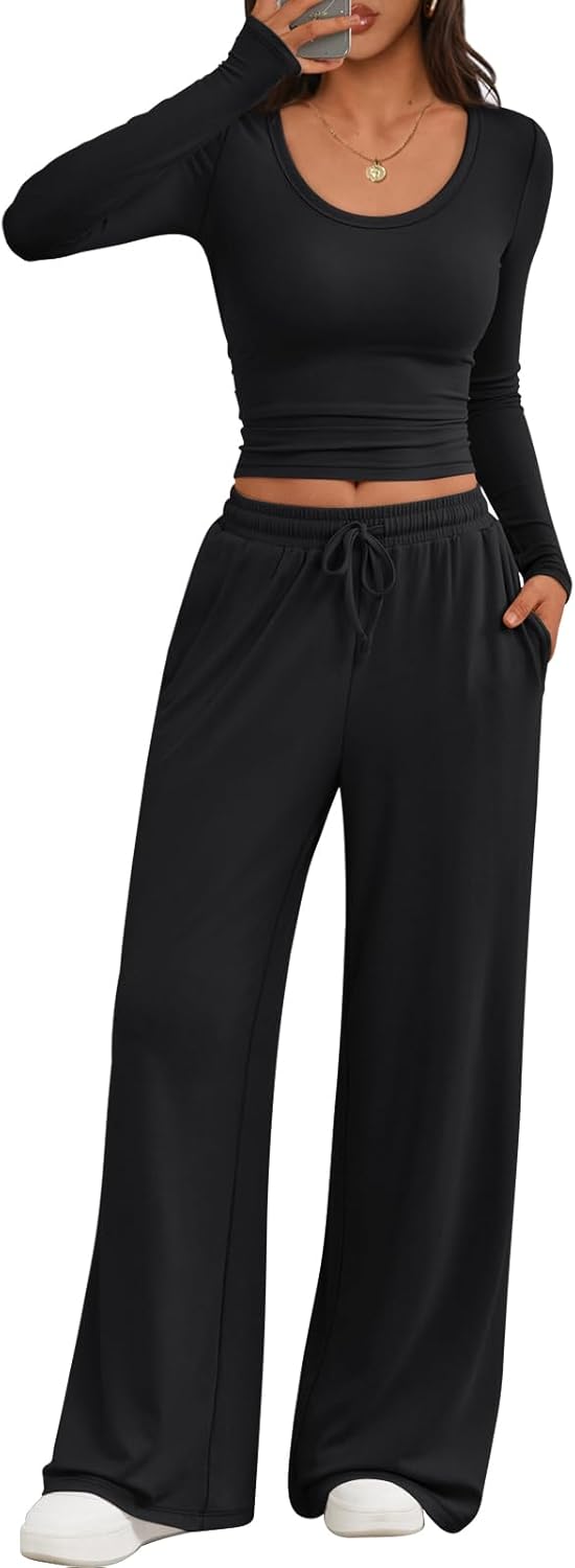 Trendy Queen Women 2 Piece Matching Lounge Sets for Comfort