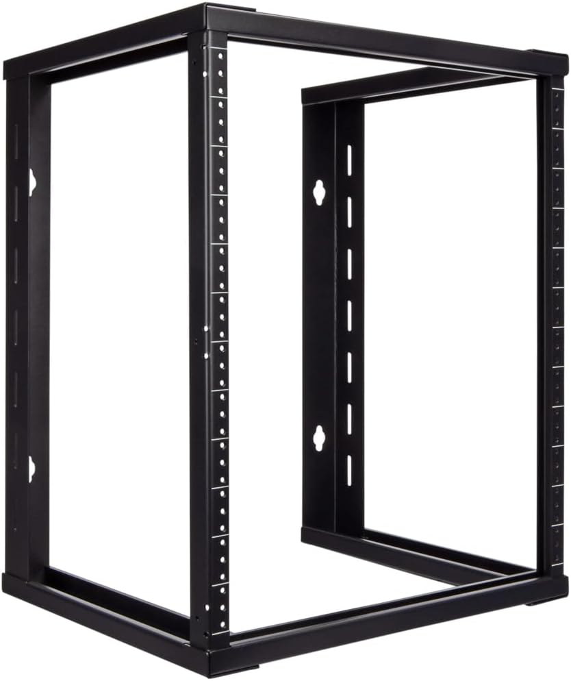 NavePoint 12U Wall Mount Open Frame Server Rack for Equipment
