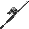 Zebco 33 Telescopic Fishing Rod Combo Extends to 6 ft - Portable Reel