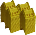 4 in Flatbed Edge Protectors 80 Pack - Durable Yellow Cargo Corners