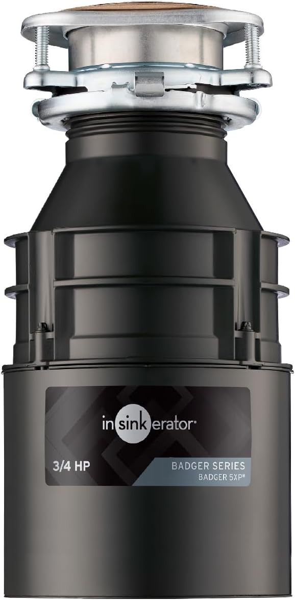 InSinkErator Badger 5XP Garbage Disposal for Easy Kitchen Cleanup