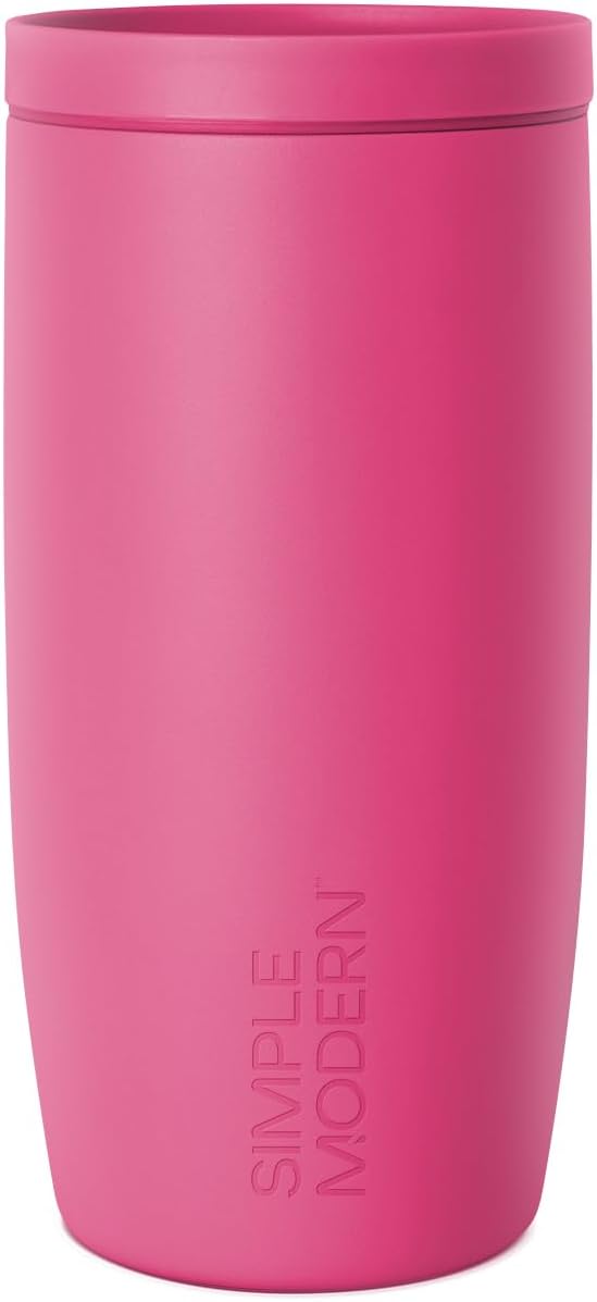 Insulated Ceramic-Lined Coffee Tumbler | 360 Lid | Cold Brew | 16oz