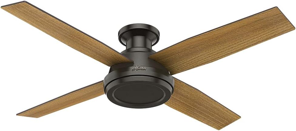 52 inch Low Profile Modern Ceiling Fan with Remote Control