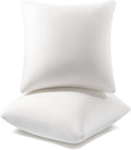 18x18 Pillow Insert Pack of 2 Memory Foam for Decorative Cushions