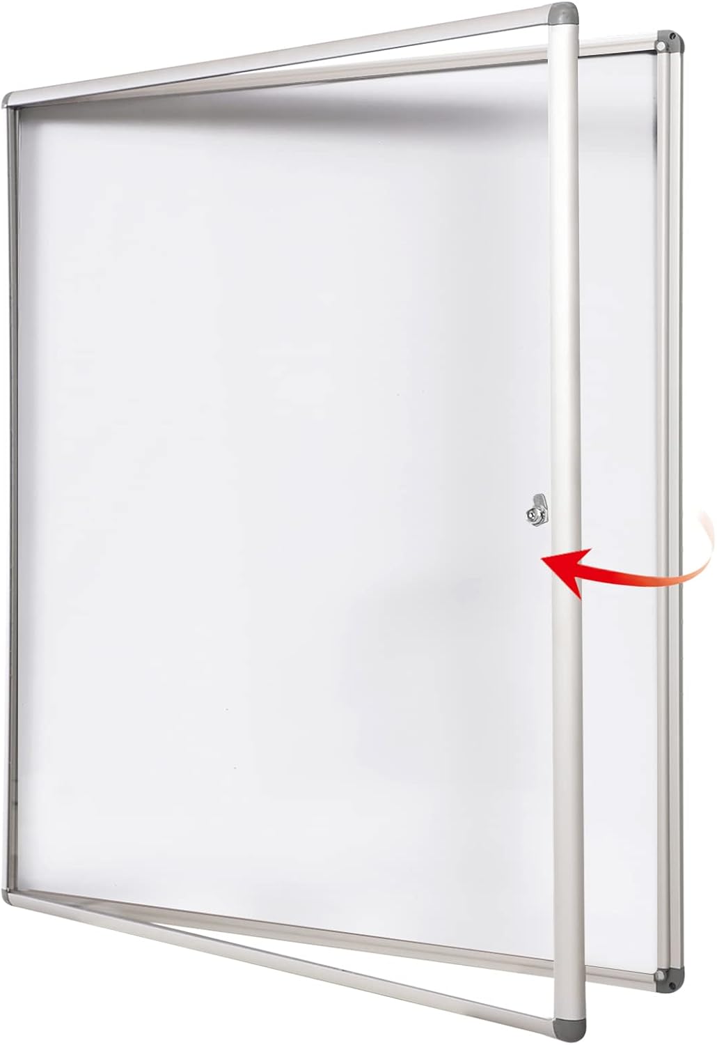 SWANCROWN Locking Bulletin Board for Secure Display 38x38 in