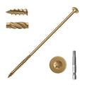 8 inch Deck Screws 50 pcs - Heavy Duty Structural Wood Screws with T30