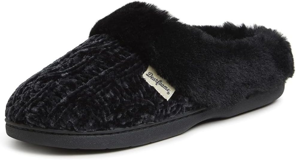 Fuzzy Memory Foam Claire Clogs for Women - Cozy Comfort Slippers