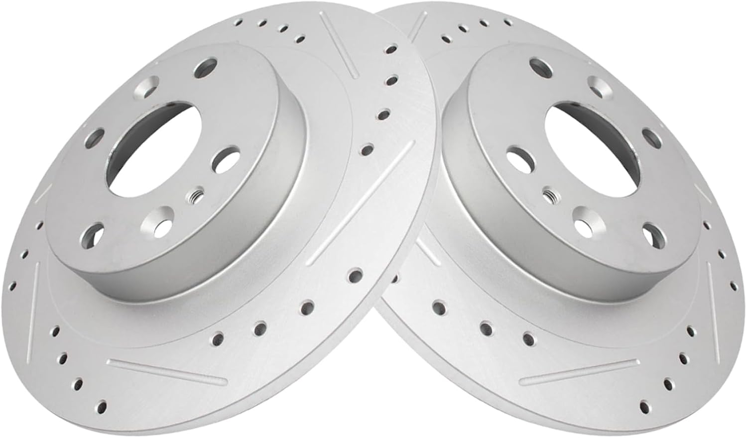 TRQ Rear Performance Brake Rotors Set for Ford and Mazda Vehicles