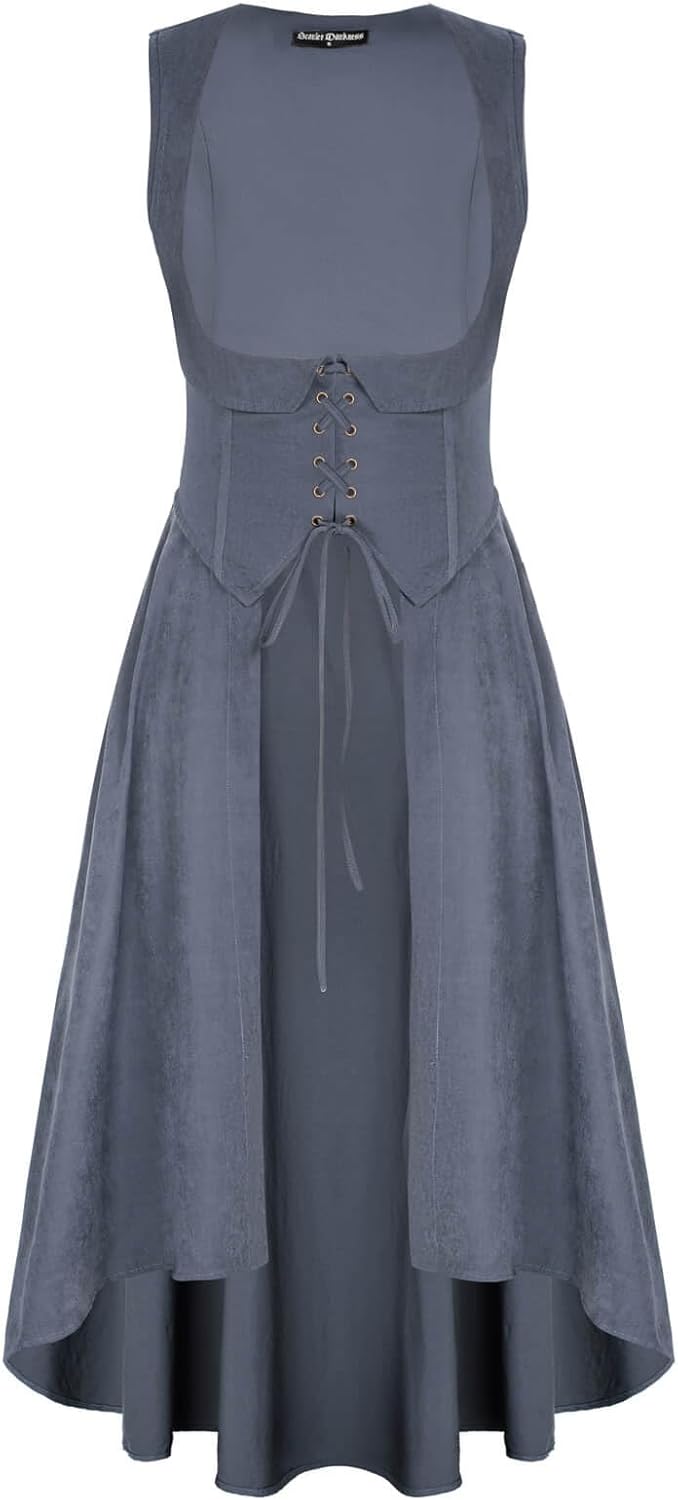 Scarlet Darkness Women Renaissance Costume Underbust Dress