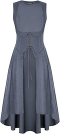 Scarlet Darkness Renaissance Underbust Pirate Peasant Dress - Pockets