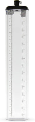 LeLuv 6mm Thick Walled Cylinder 2.1in x 12in - Clear Acrylic