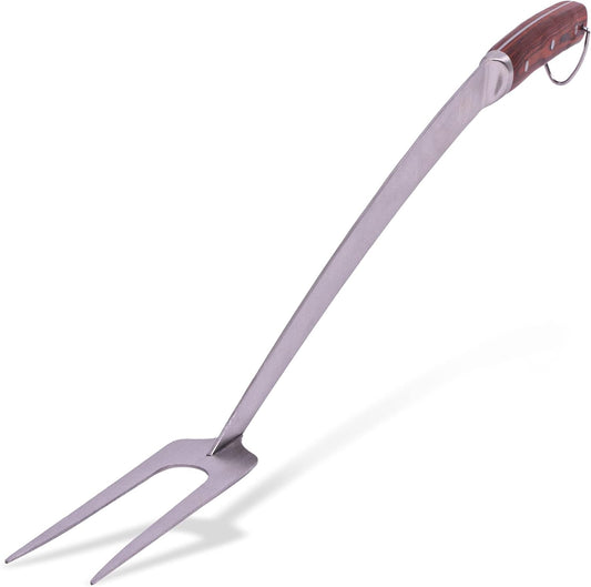 24-inch Super Long Grill Fork for Barbecue and Fire Pit Use