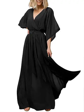 ANRABESS Womens Summer Loose Kimono Maxi Dress for Every Occasion