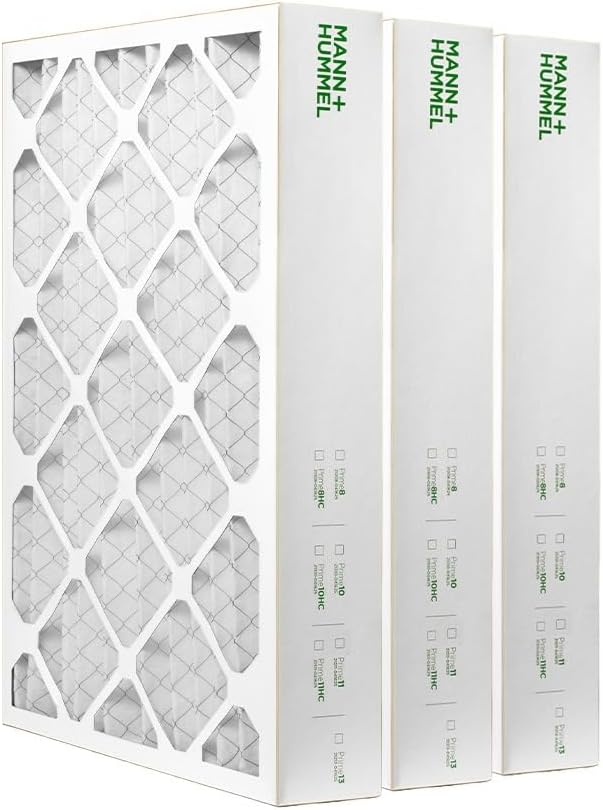 Mann+Hummel 16x25x4 MERV 8 Pleated HVAC Filters for Cleaner Air
