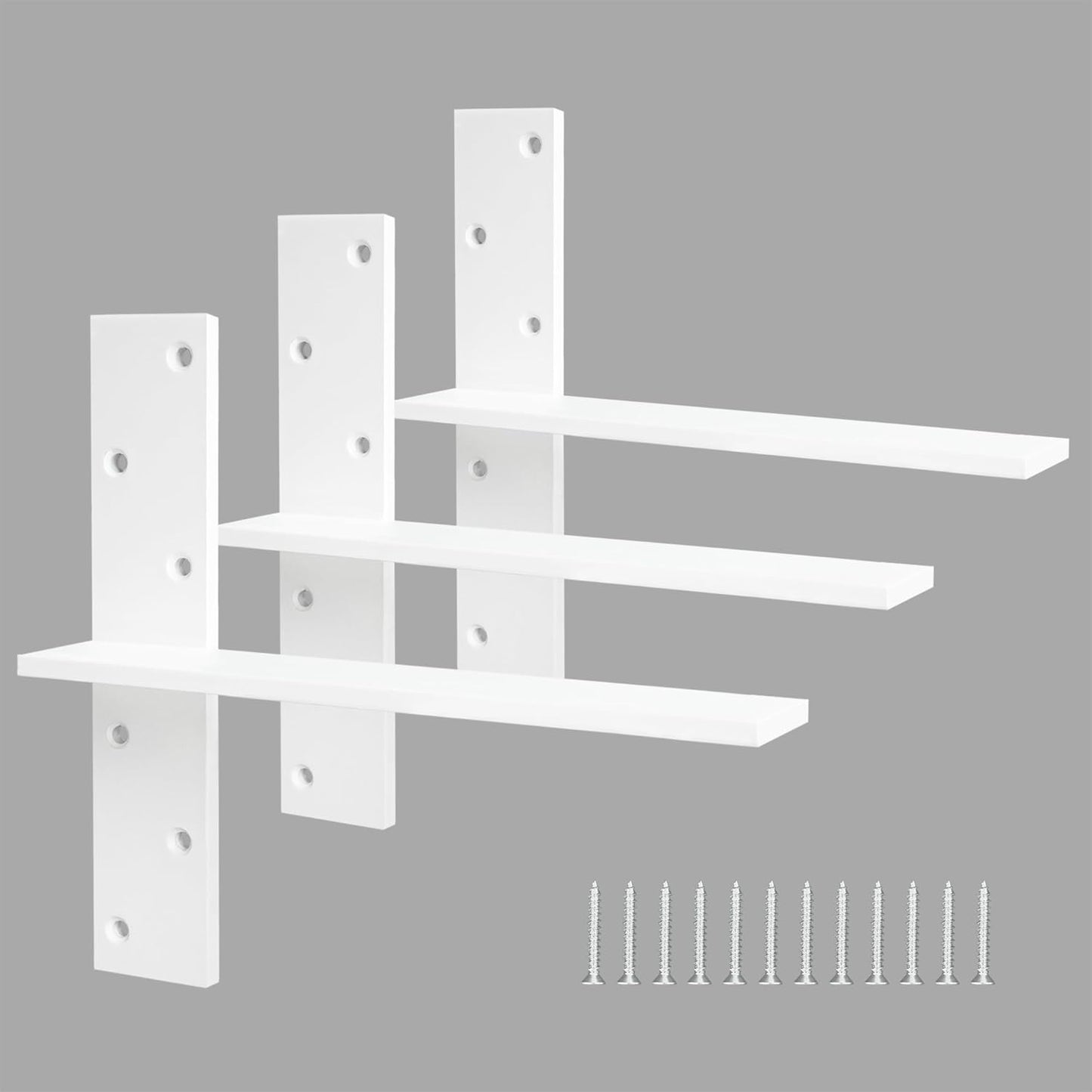 Floating Shelf Bracket by Hardow - Heavy Duty Support