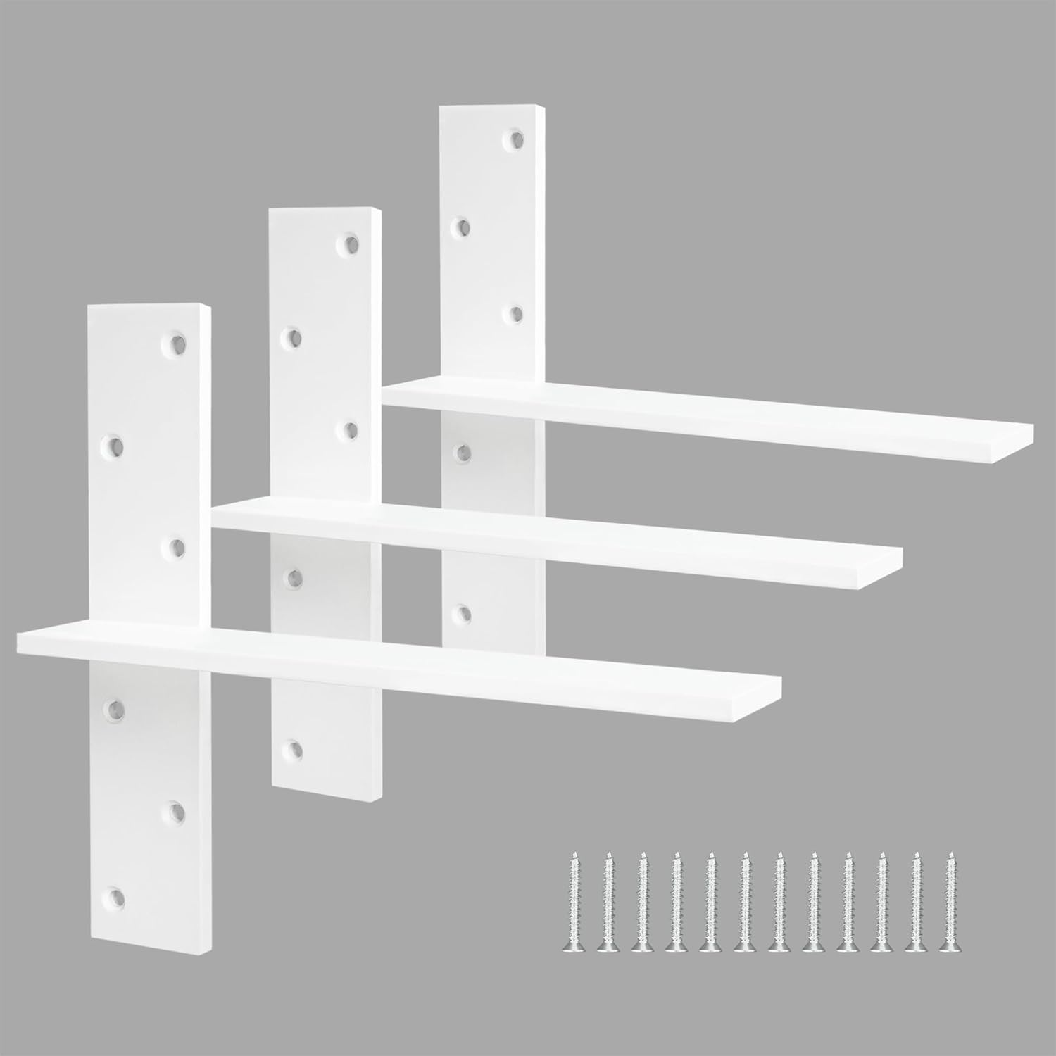 Floating Shelf Bracket by Hardow - Heavy Duty Support