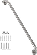 36 Inch Anti Slip Shower Grab Bar - Knurled Satin Brushed Nickel