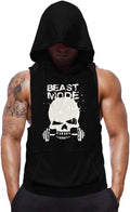 Mens Skull Print Sleeveless Fitness Vest Stringers - Gym Muscle Tank