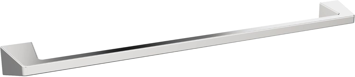 Chrome Towel Bar 24 in for Modern Bathroom by Amerock Blackrock