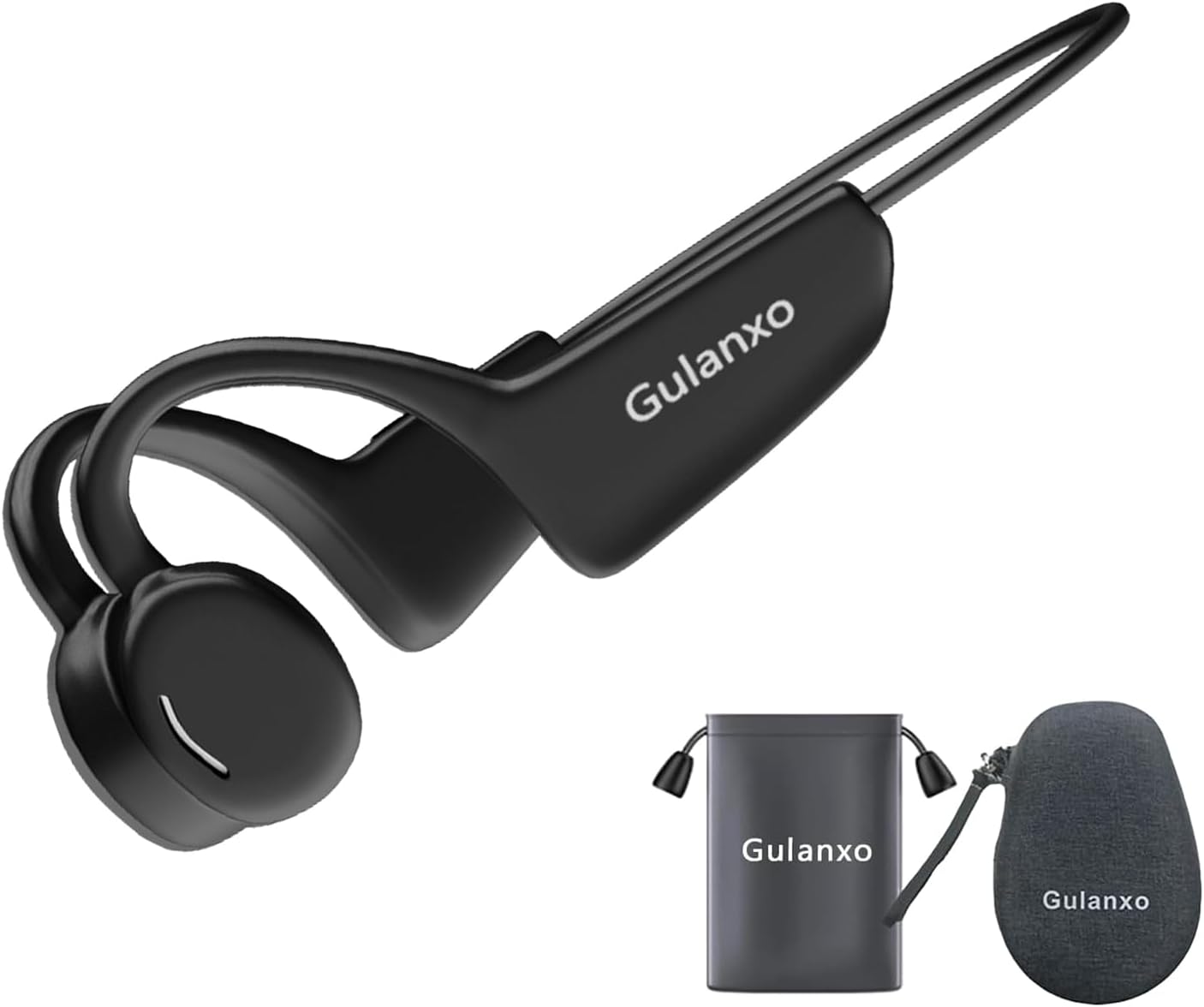 Wireless Noise Cancelling Earphones - 15 Hour Sweat Proof Playback, Ideal for Running - Black