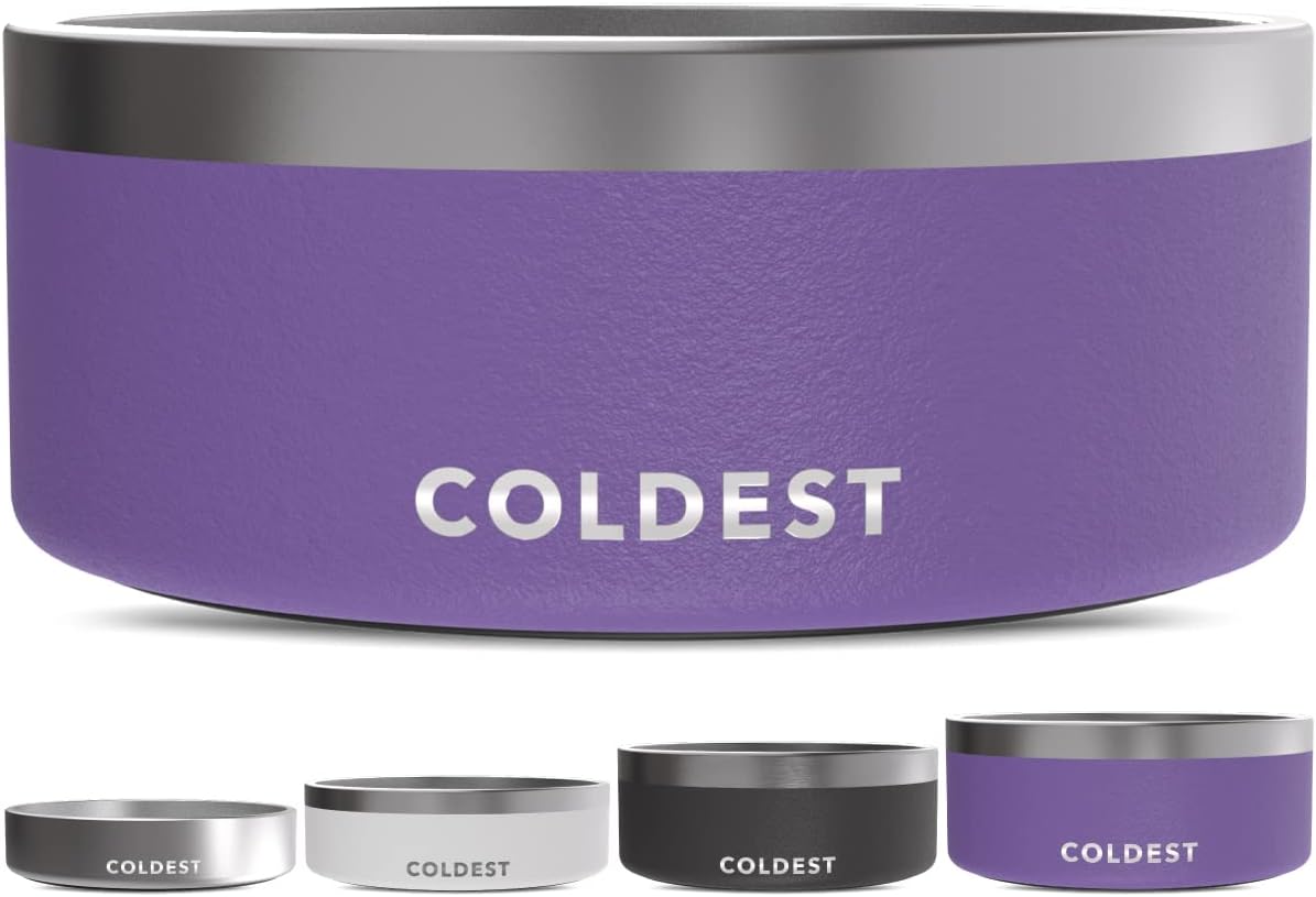 Coldest Dog Bowl - Heavy Duty Insulated Stainless Steel Design